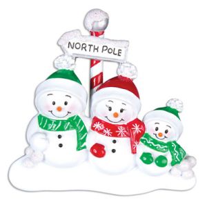 North Pole Family of 3